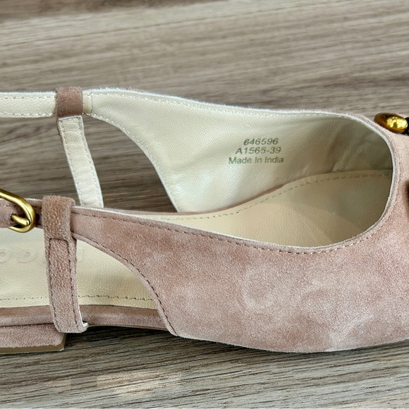Boden Iris Snaffle Slingback Flats Ginger Snap Suede Size 8/8.5 (EU 39) - Picture 14 of 16